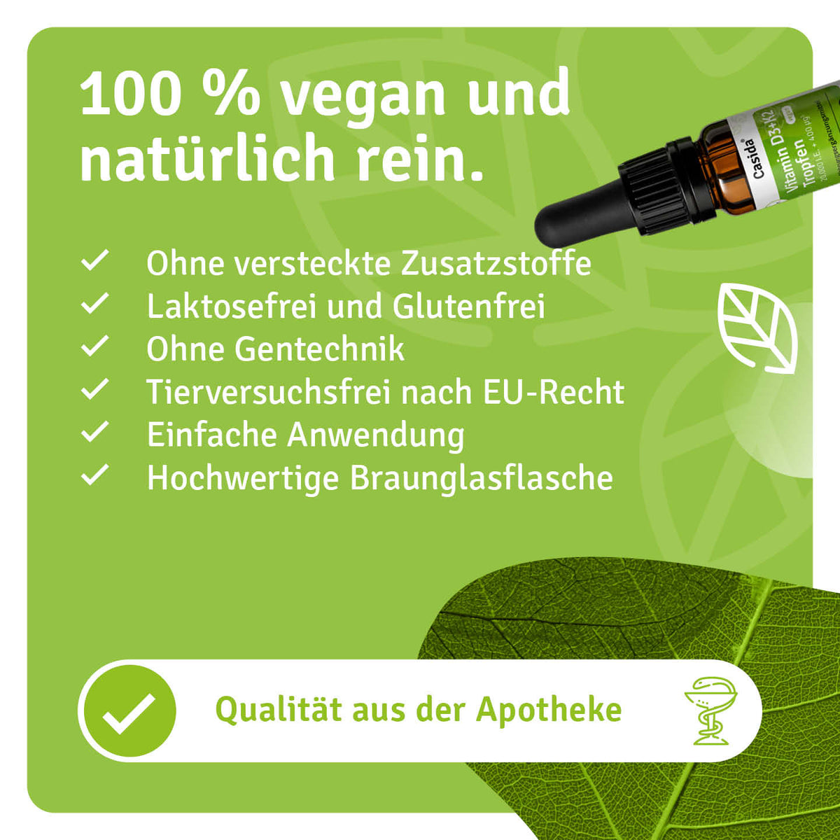 Vitamin D3+K2 Tropfen 20.000 I.E. + 400 µg¹