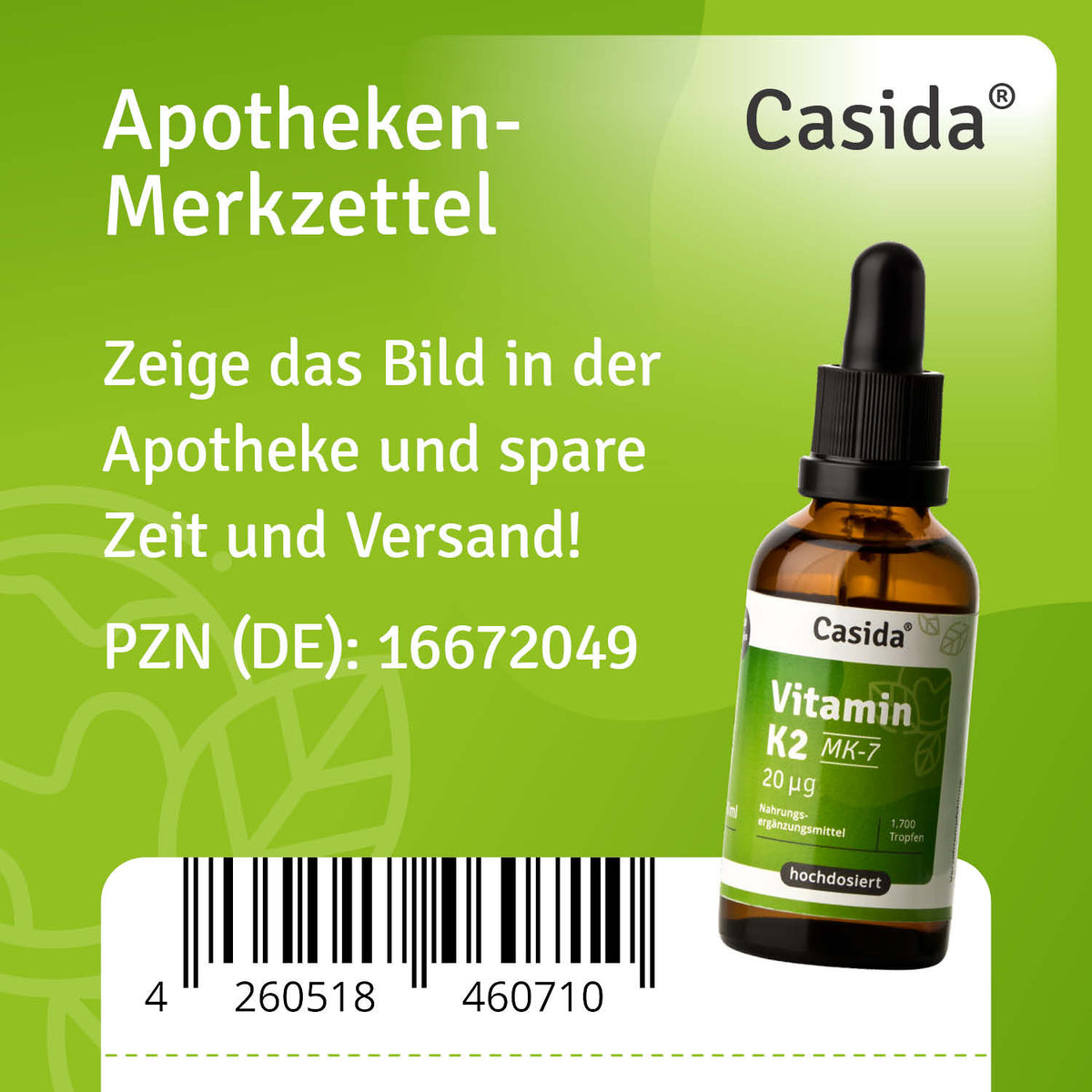 Vitamin K2 Tropfen MK-7 Apotheke