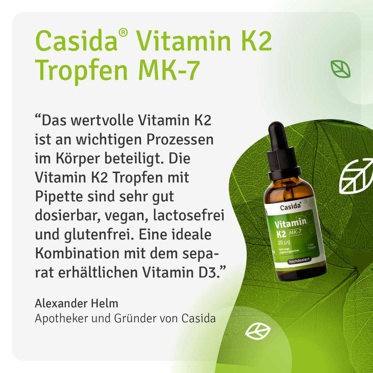 Vitamin K2 Tropfen MK-7 Casida