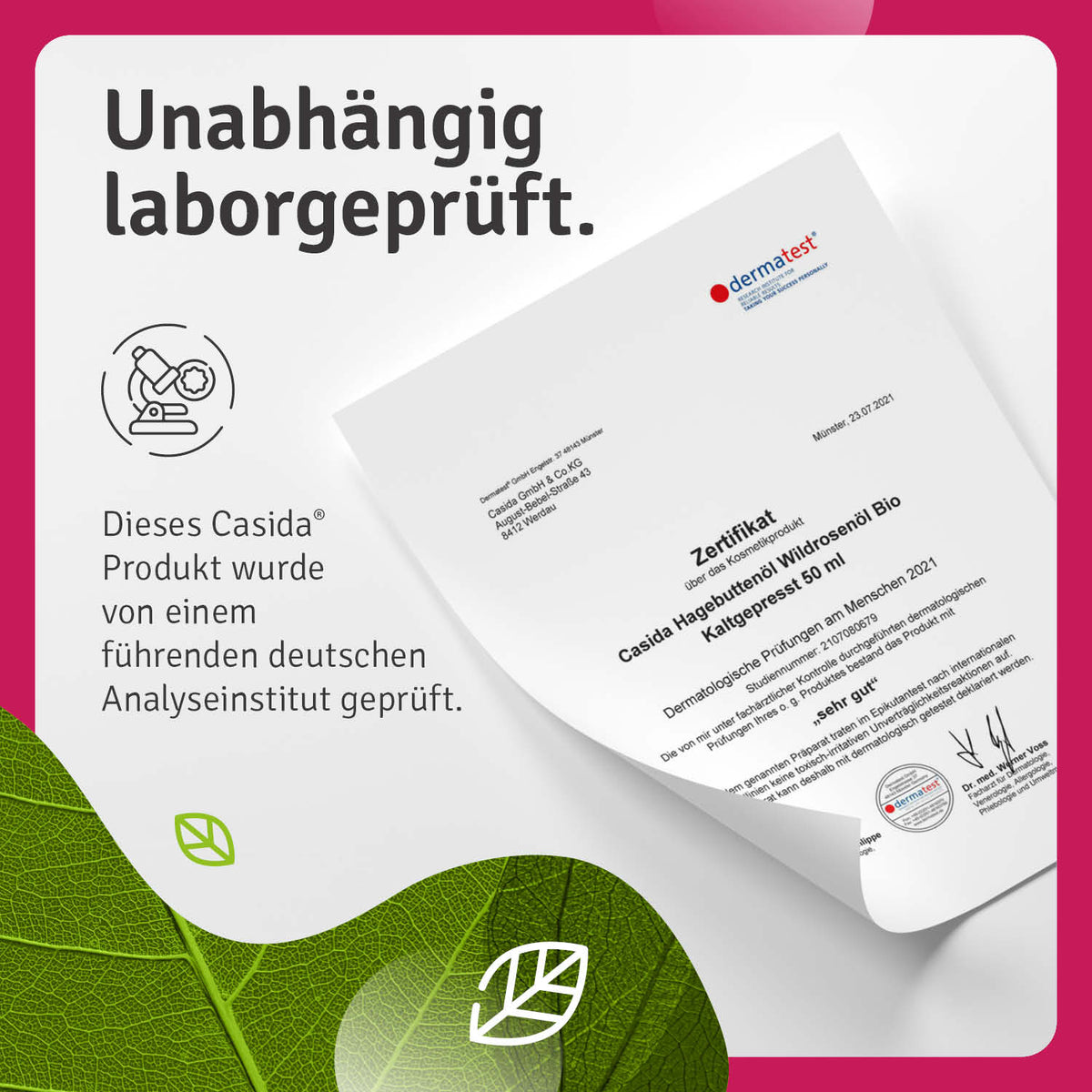 Wildrosenöl Bio & Kaltgepresst laborgeprüft