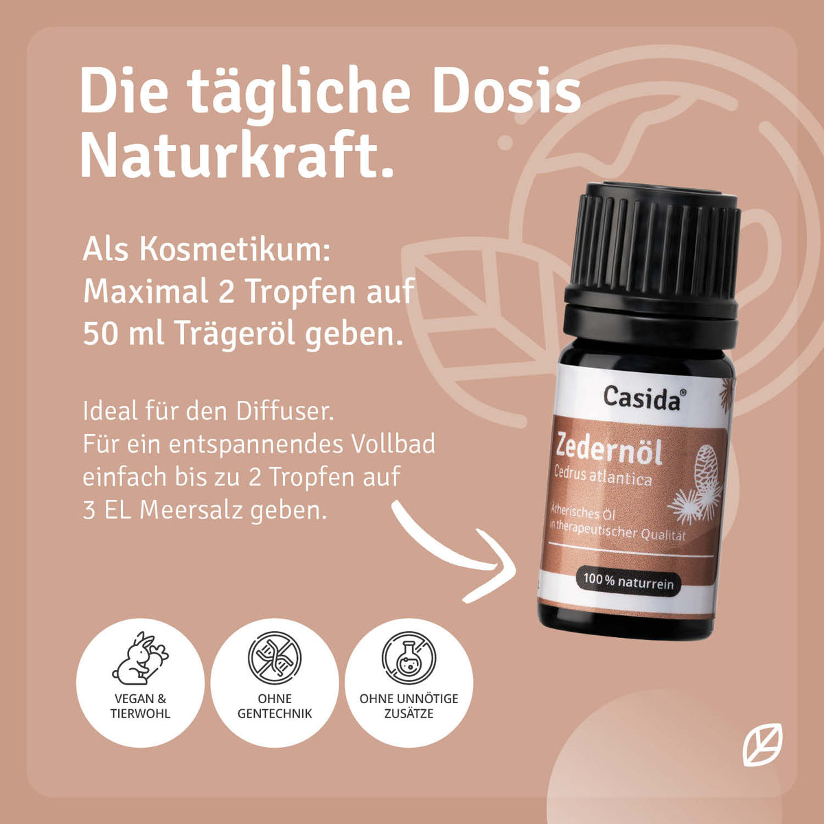 Zedernöl Anwendung