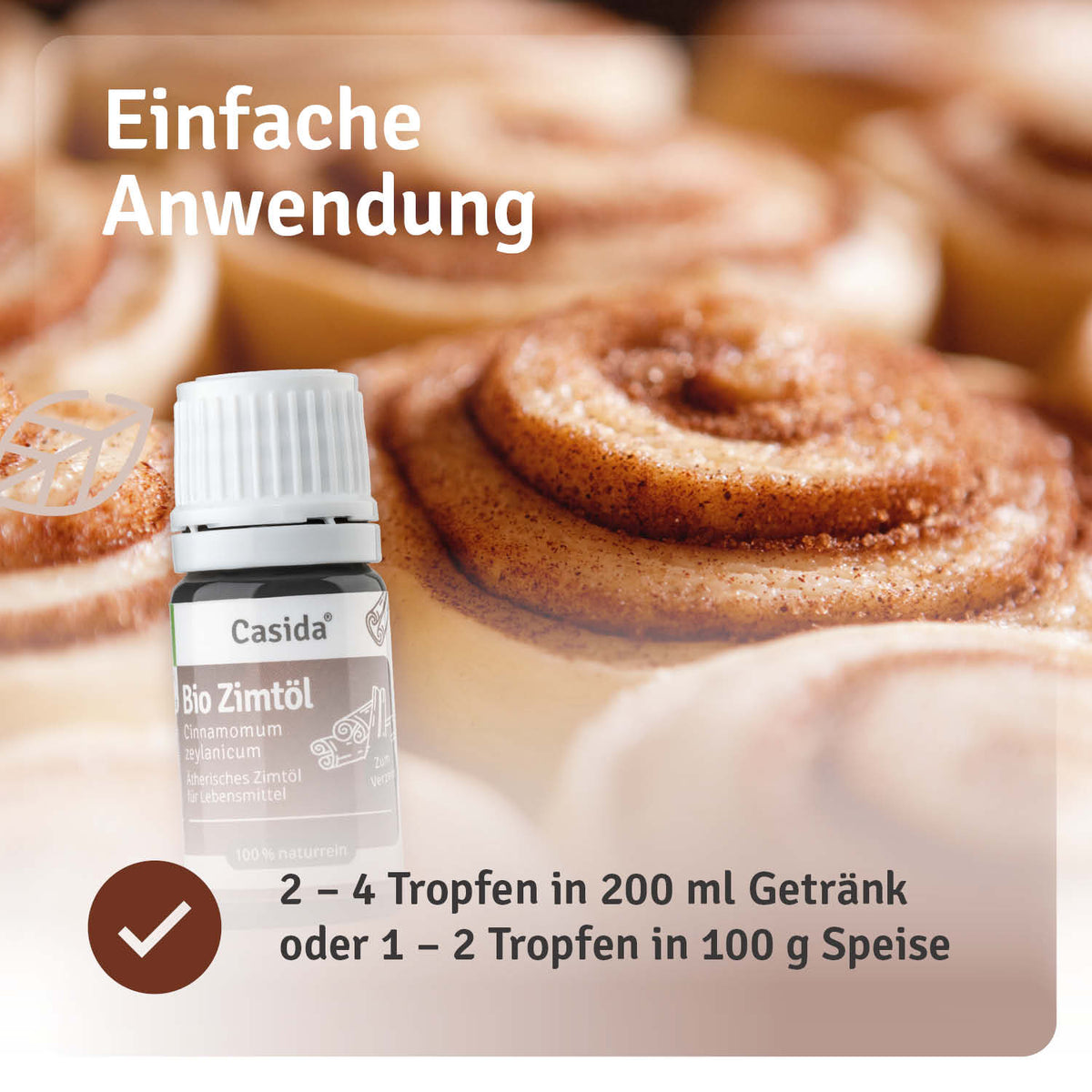 Zimtöl BIO zum Verzehr innerlich Anwendung