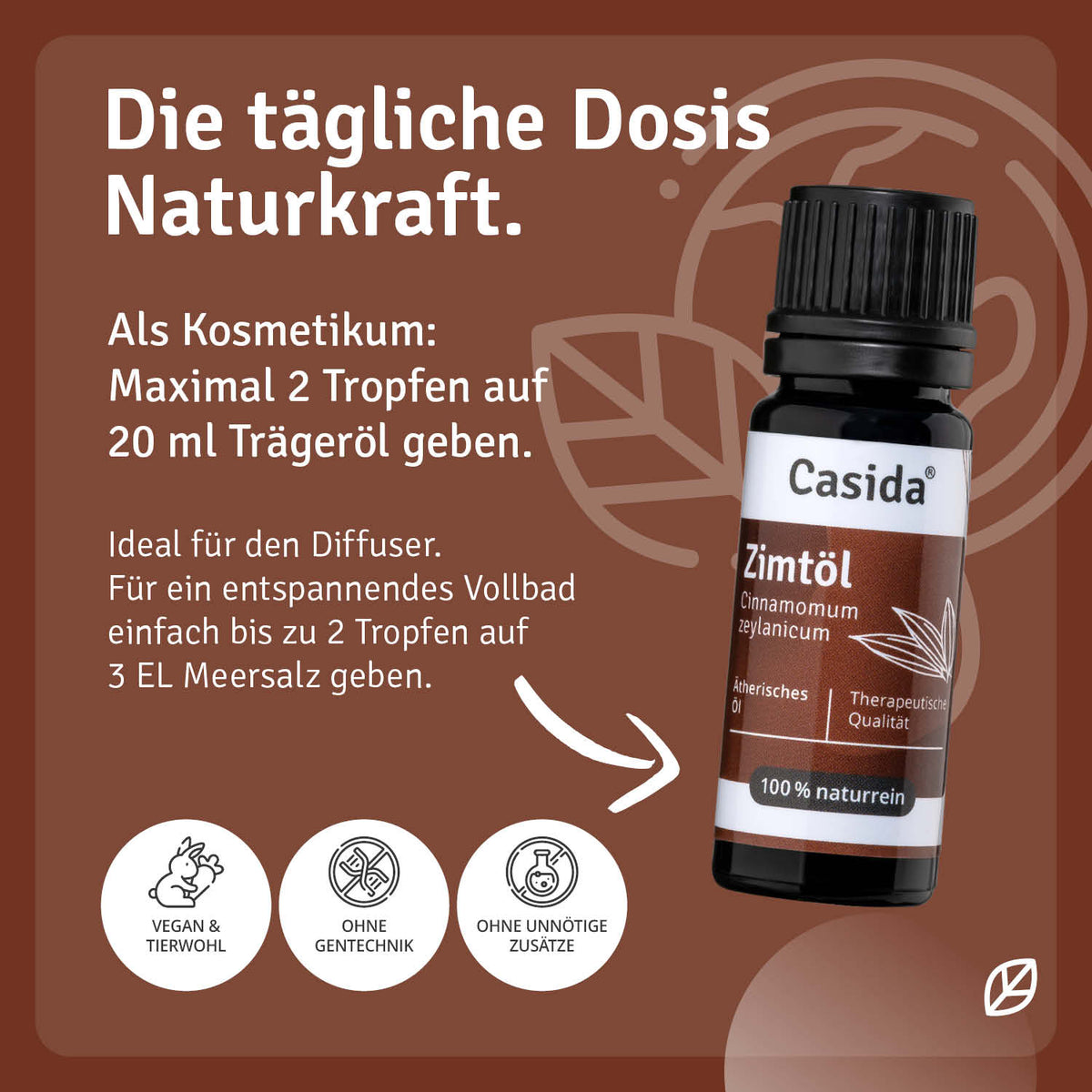 Zimtöl Anwendung