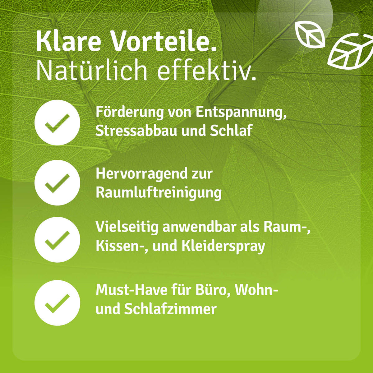Zirbenspray - Raum- & Kissenspray mit Zirbenöl Vorteile