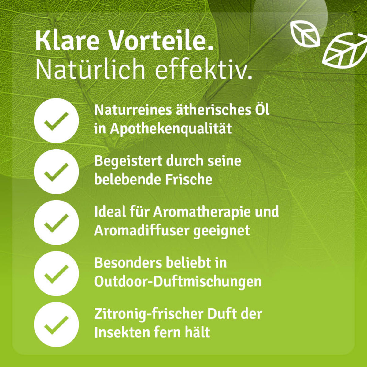 Citronella Öl Vorteile