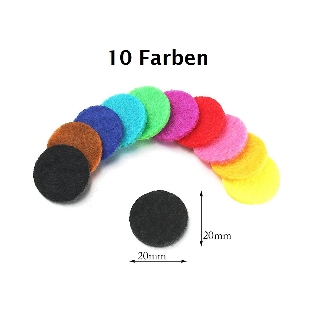 Nachfüllpackung Filzpads für Diffuser Halskette