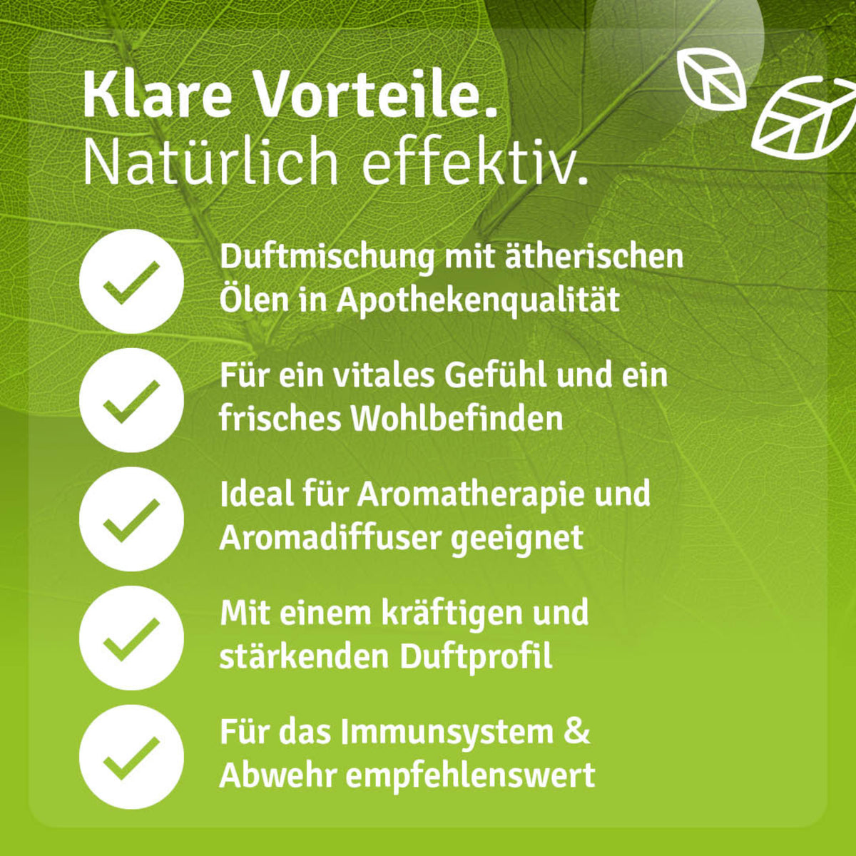 Duftmischung Abwehr & Kraft Vorteile