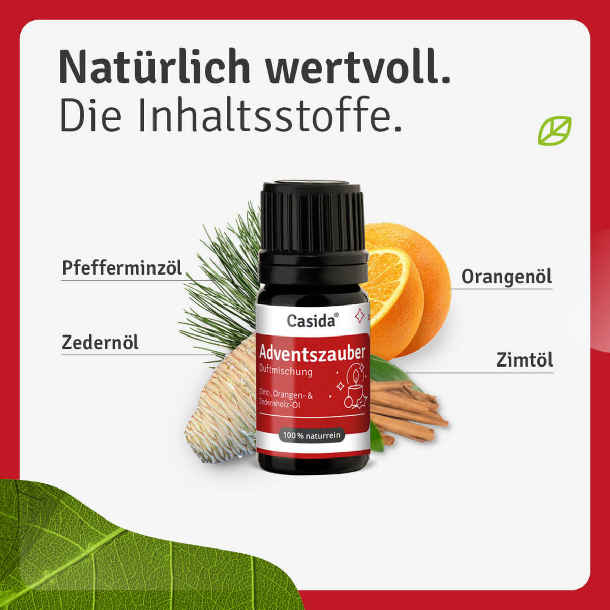 Duftmischung Adventszauber Inhalt