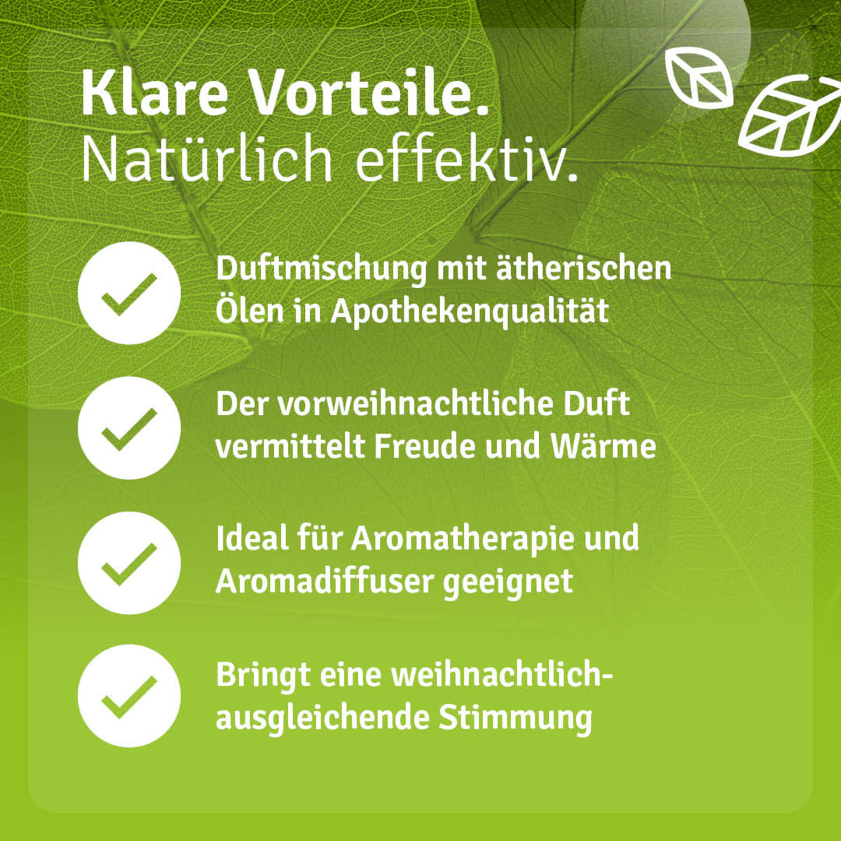Duftmischung Adventszauber Vorteile