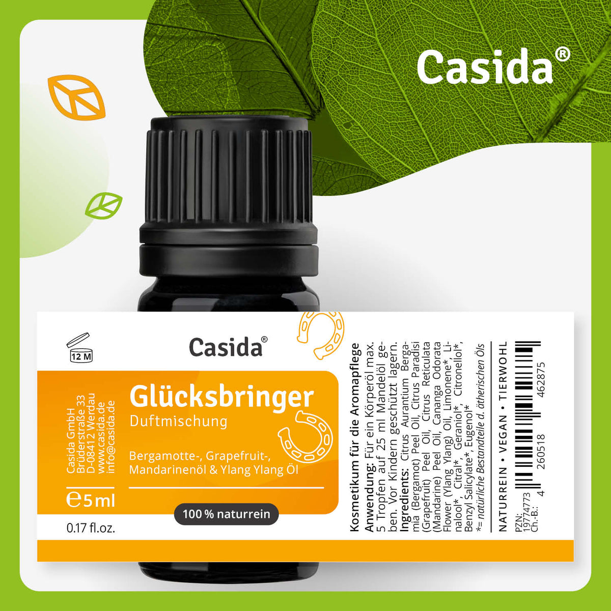 Duftmischung Glücksbringer Etikett