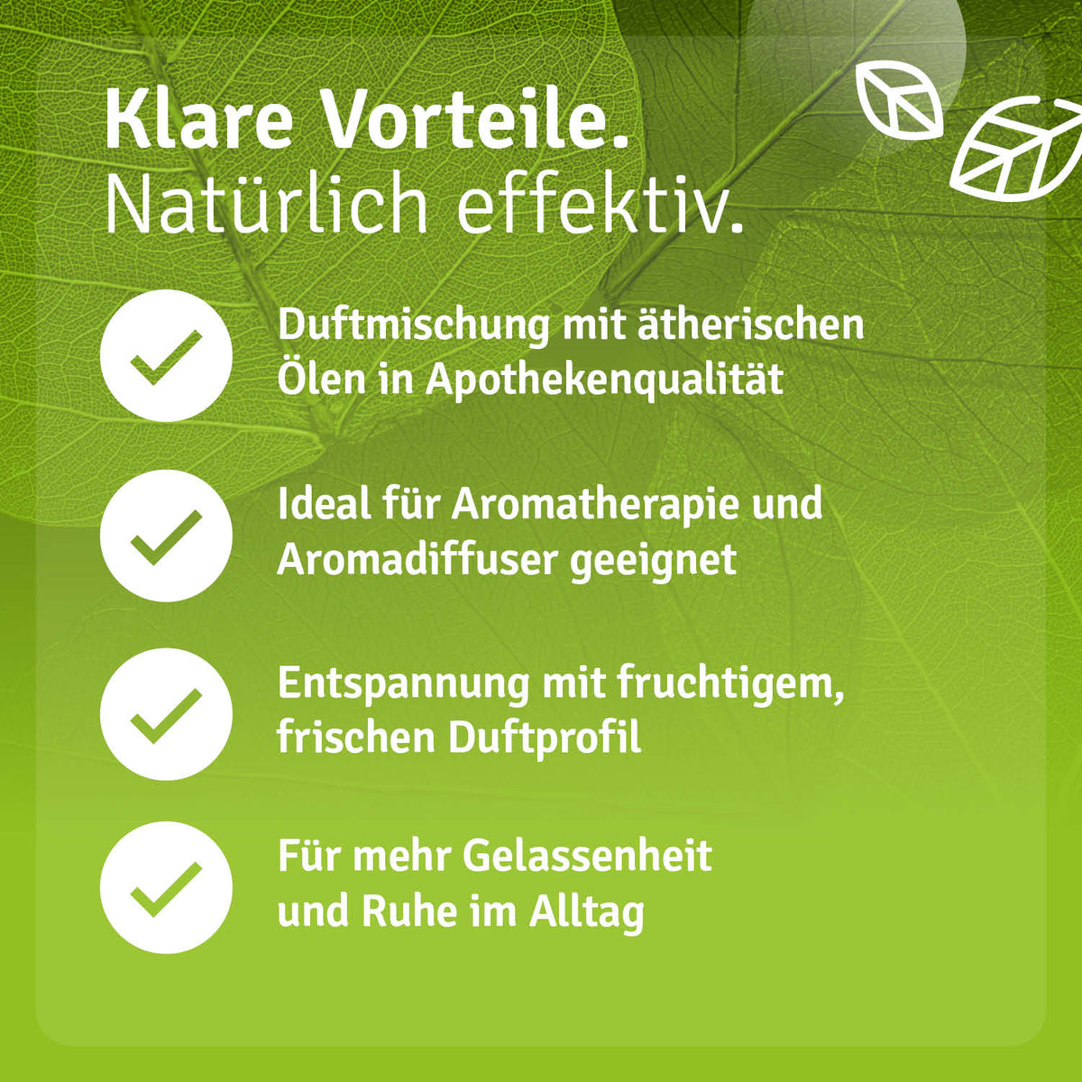 Duftmischung Ruhe & Entspannung Anti-Stress Vorteile