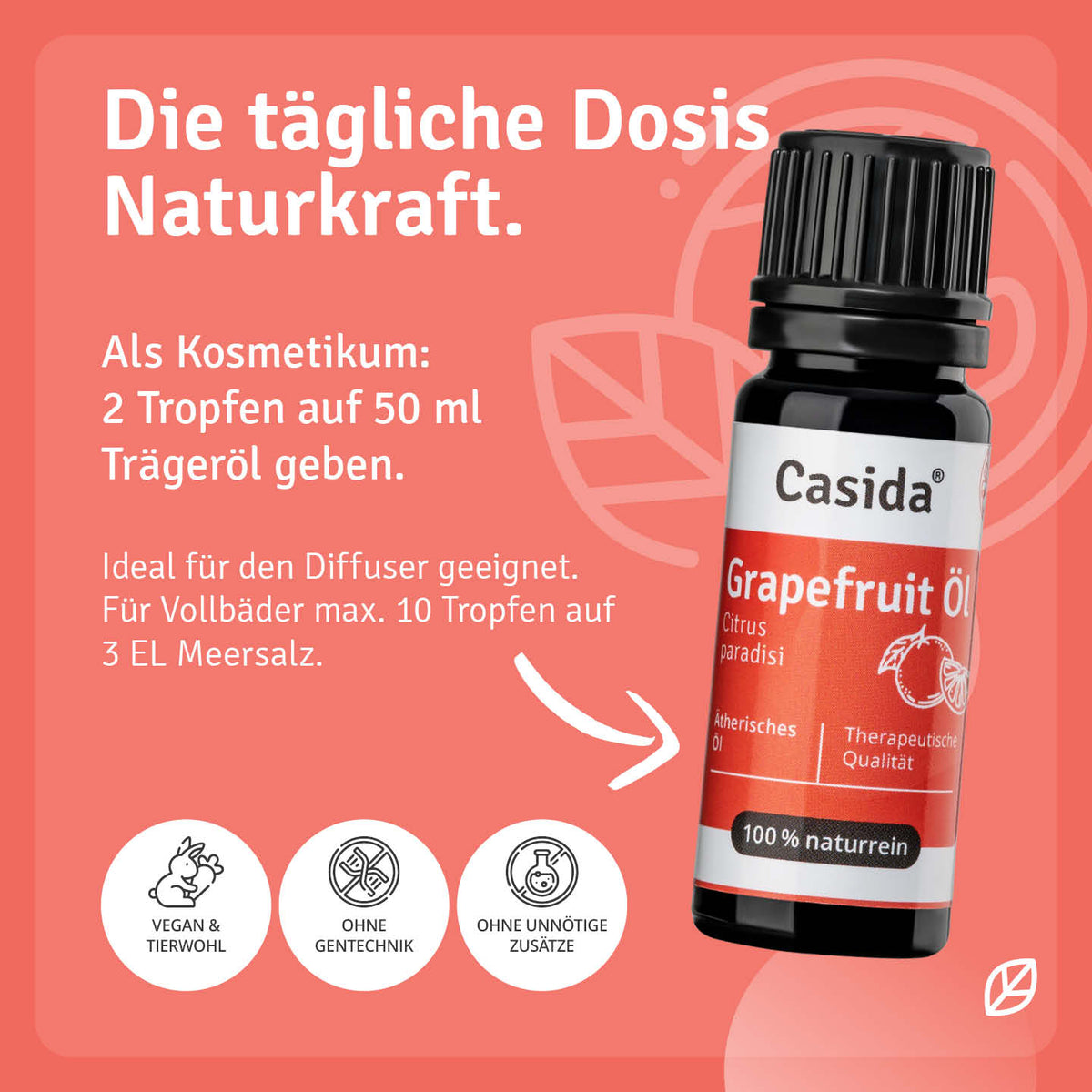 Grapefruit Öl Anwendung