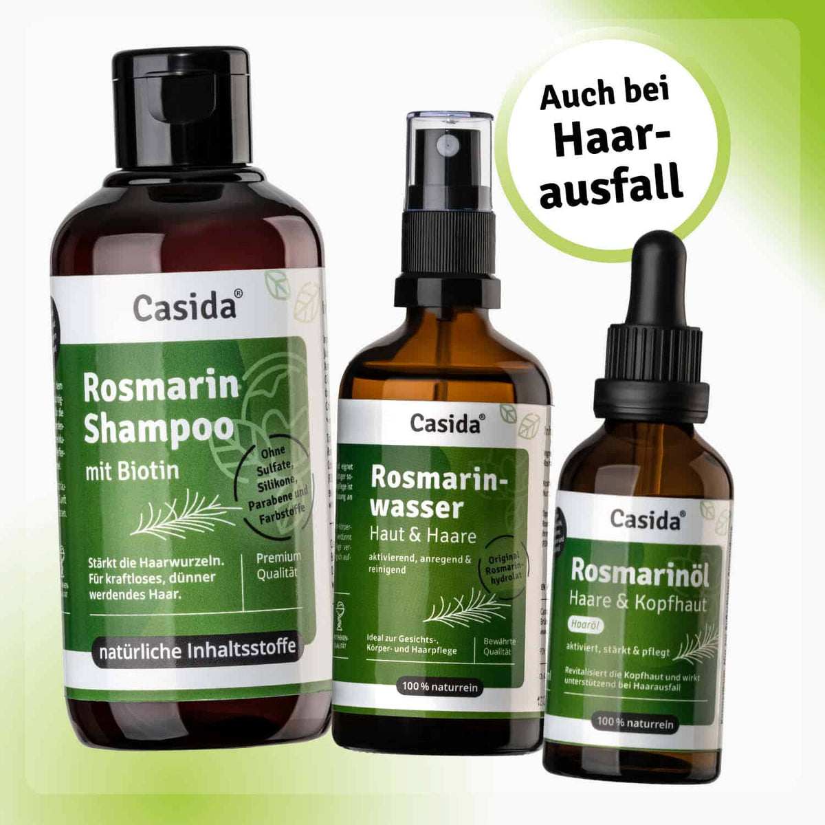 Haarkur Set Rosmarin Haarausfall Rosmarinöl Shampoo Casida (1)