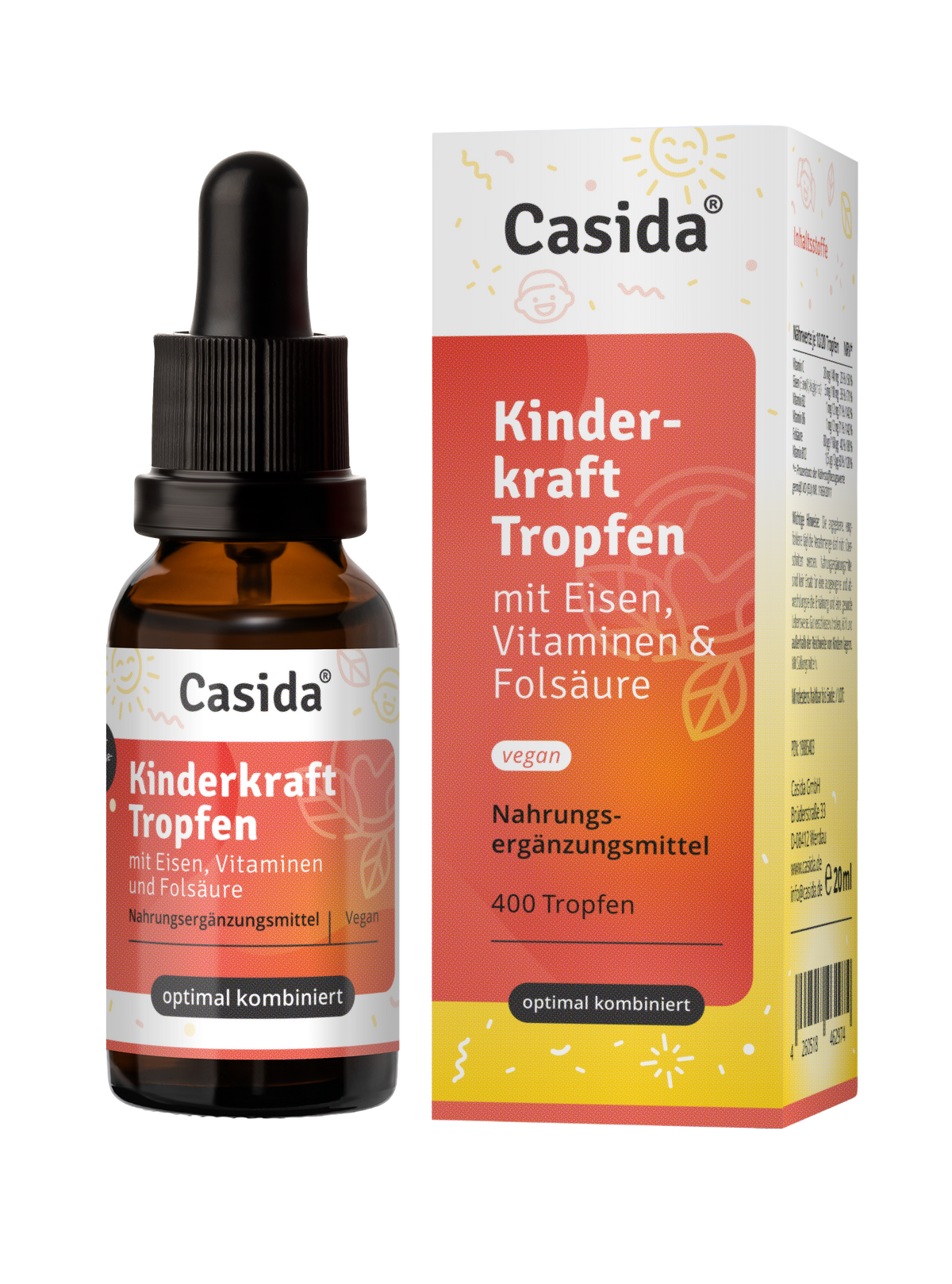 Kinderkraft Tropfen mit Eisen, Vitaminen, Folsäure