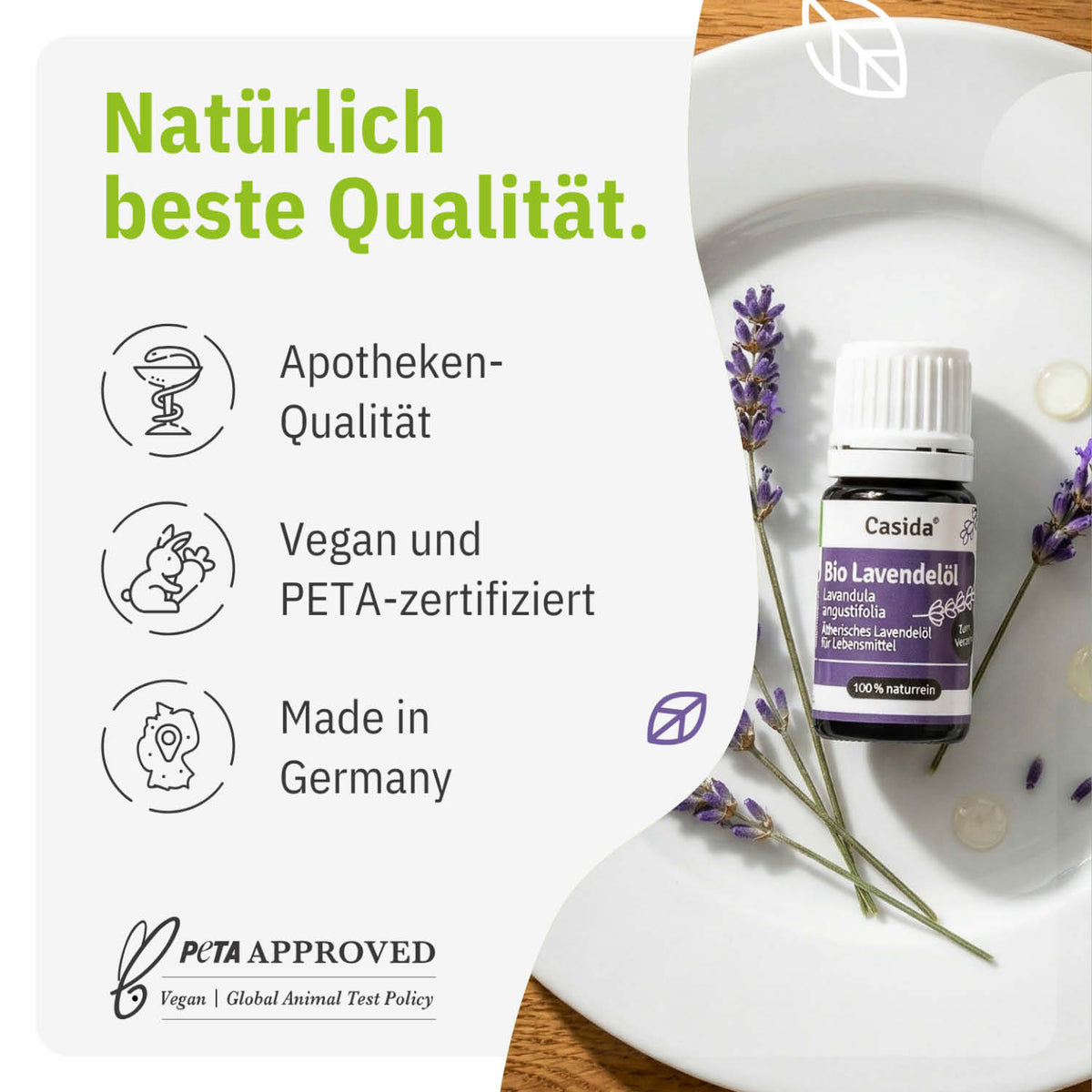 Lavendelöl BIO zum Verzehr innerlich tierversuchsfrei