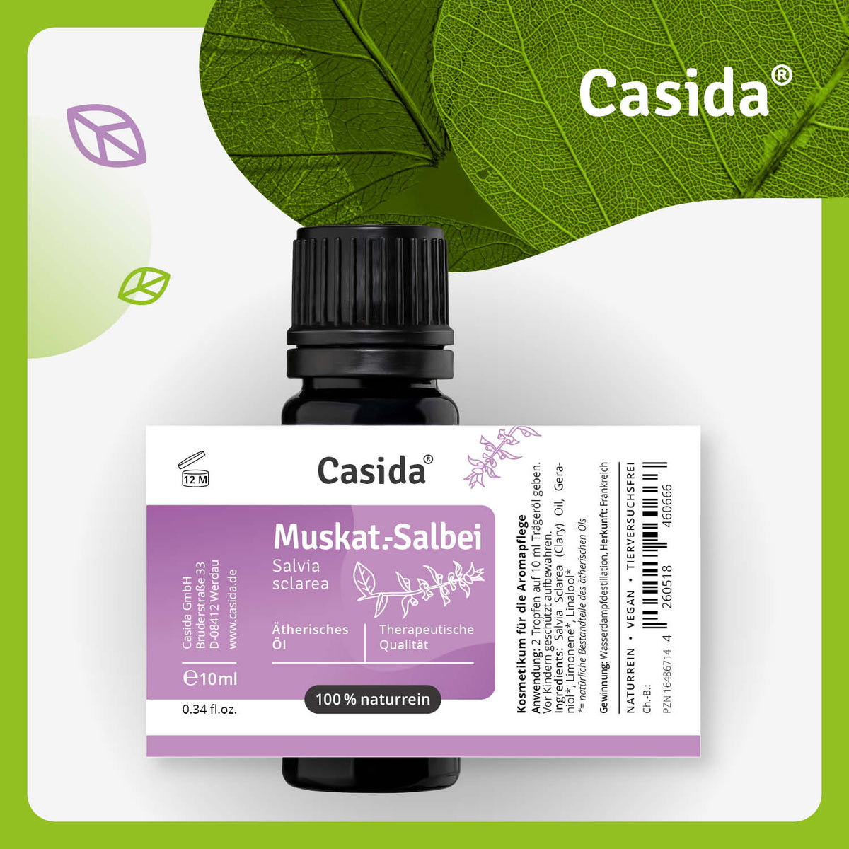 Muskatellersalbeiöl - Clary Sage Etikett