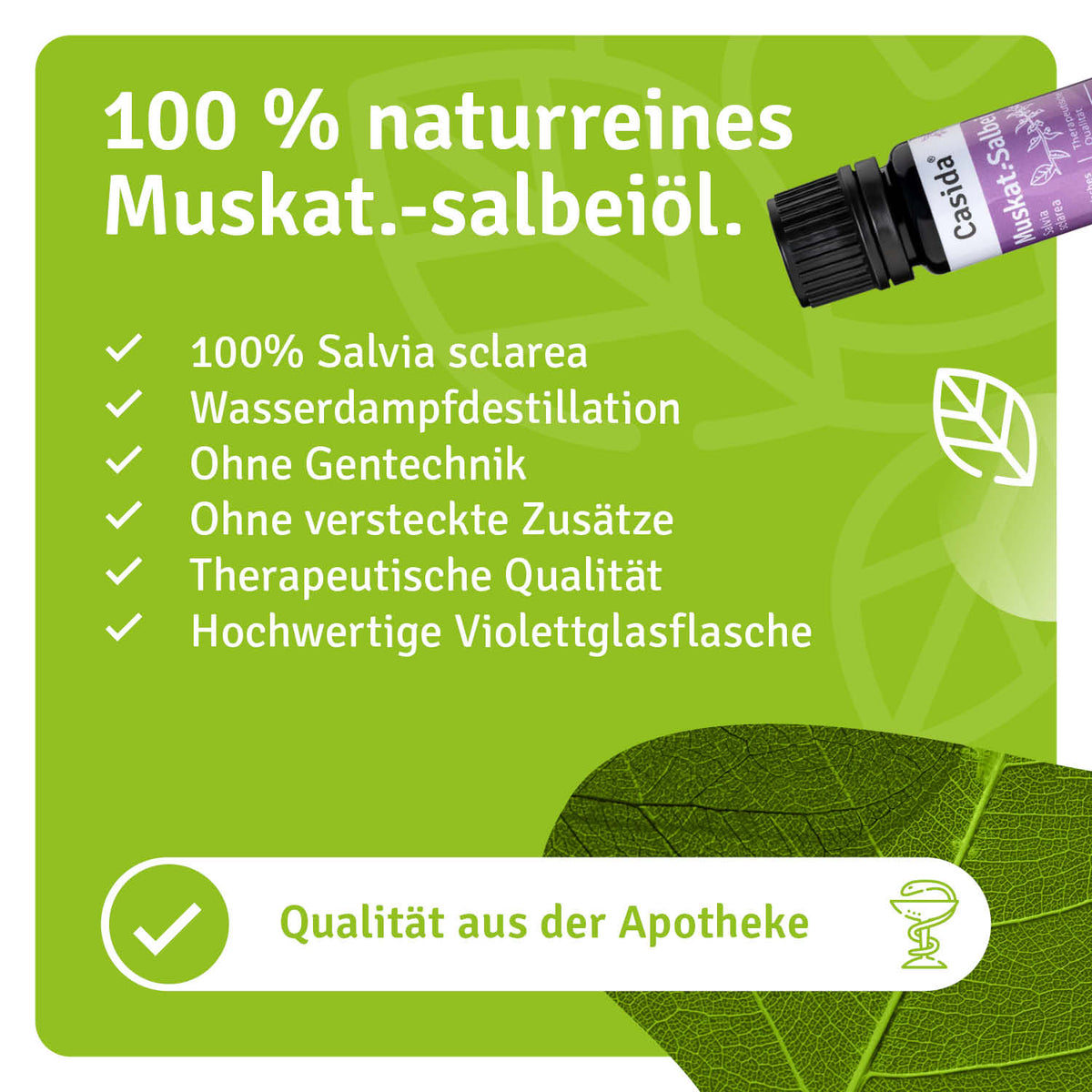 Muskatellersalbeiöl - Clary Sage natürliche Inhaltsstoffe