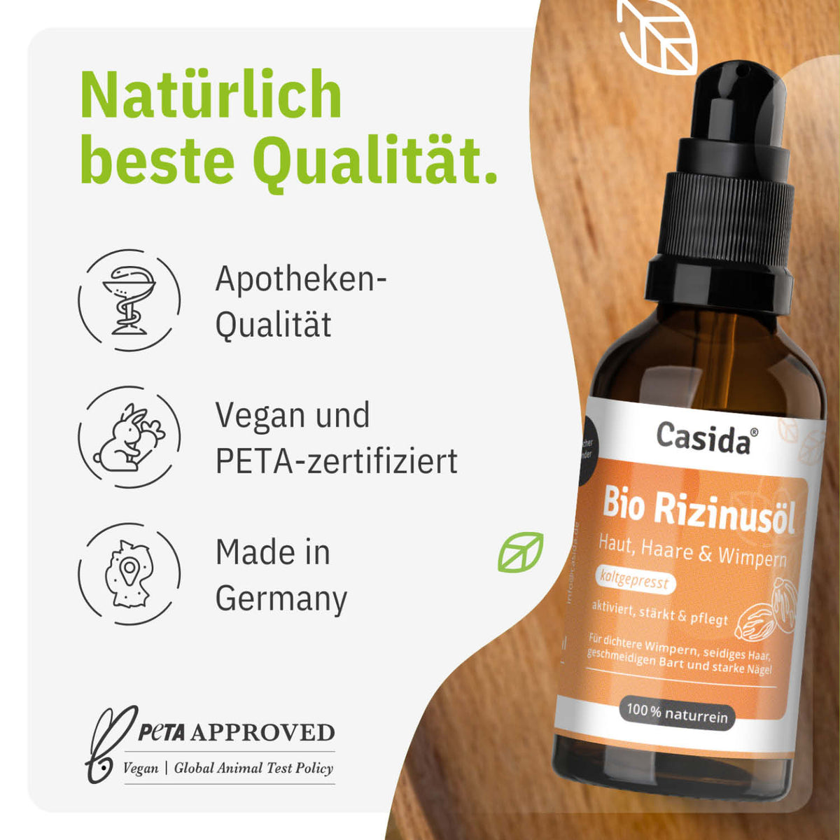 Bio Rizinusöl tierversuchsfrei