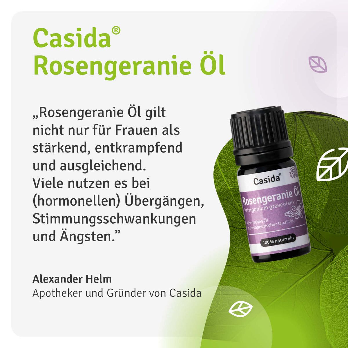 Rosengeranie Öl Casida