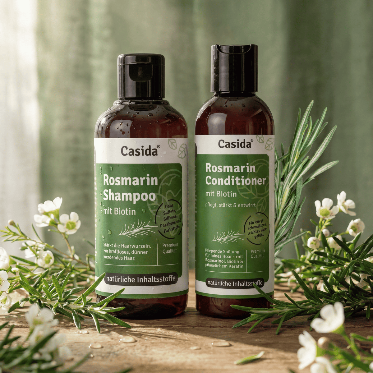 Rosmarin Shampoo & Conditioner Set mit Biotin