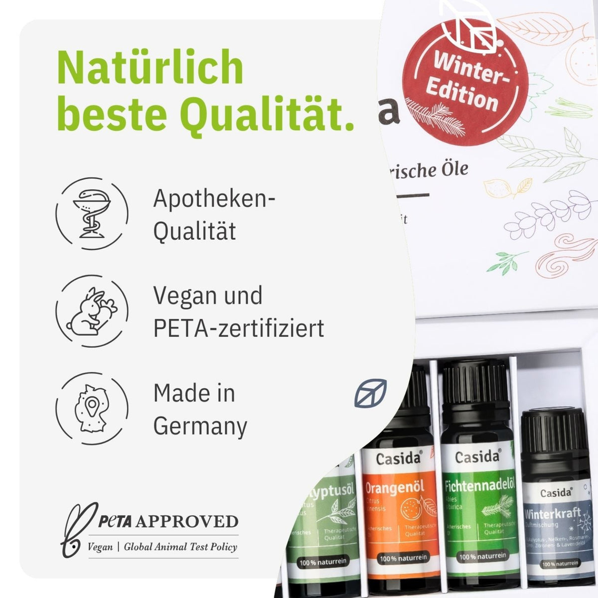 Winteredition TOP 6 Set mit 6 Düften & Aromaschmuck tierversuchsfrei
