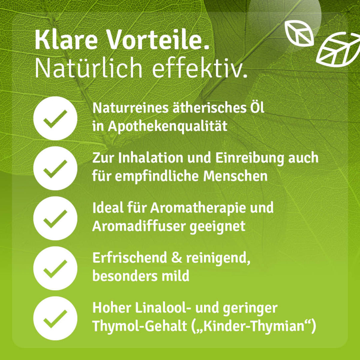 Thymianöl Bio linalool Vorteile
