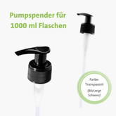 Pump dispenser for 1000 ml bottles