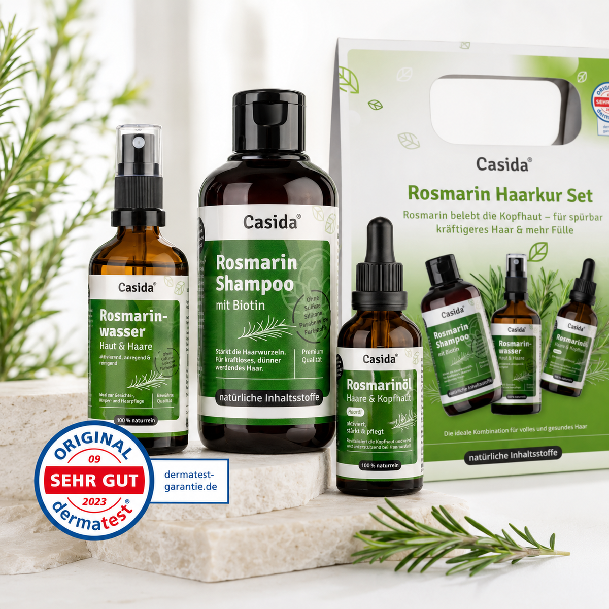 🌎 Vegan, ohne Silikone & Mineralöle - DERMATEST „Sehr gut“
