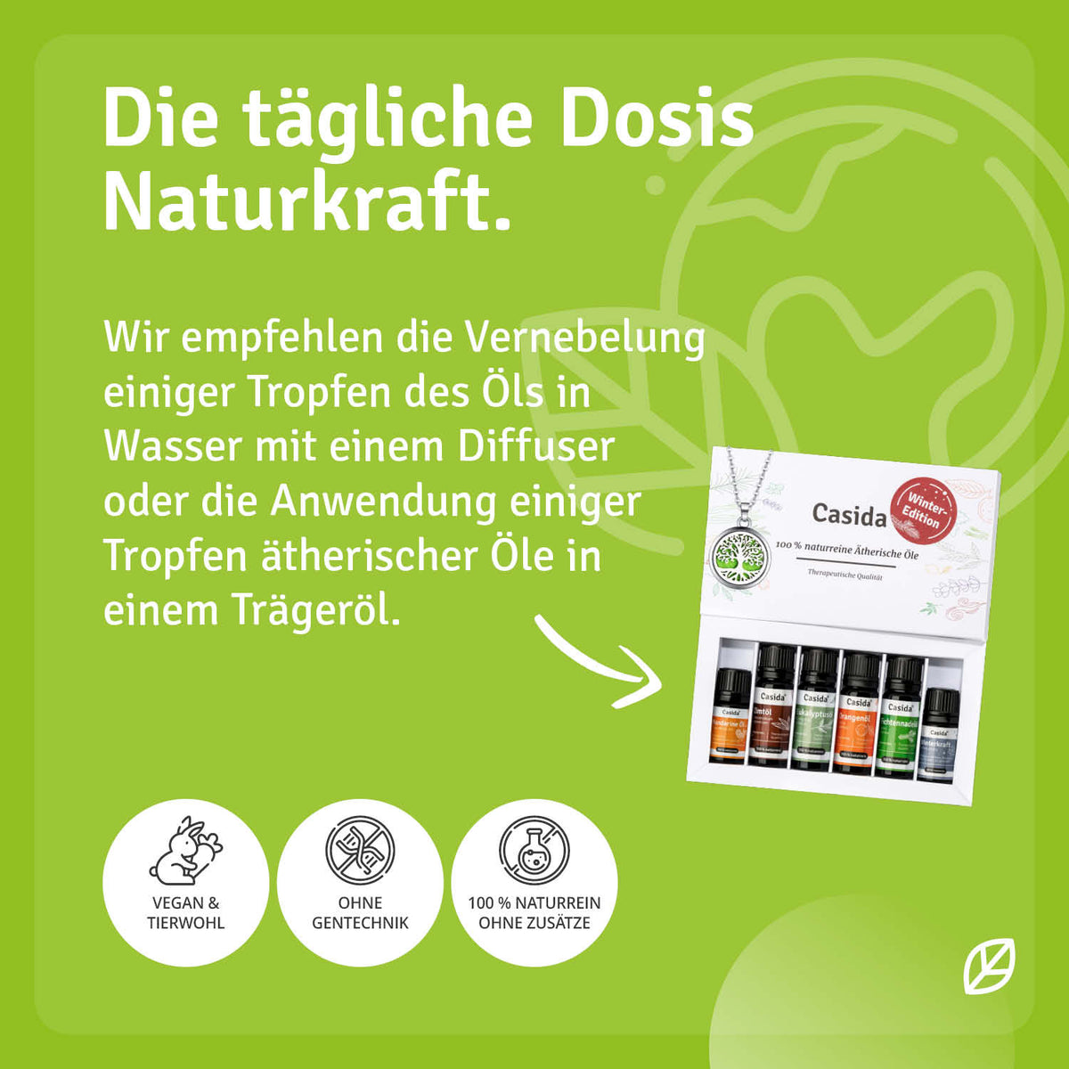Winteredition TOP 6 Set mit 6 Düften & Aromaschmuck Anwendung 