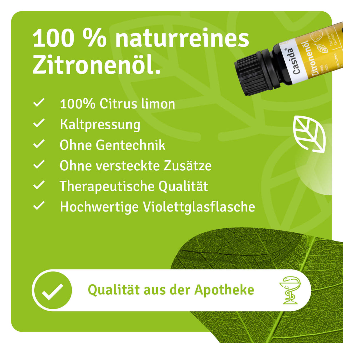 Zitronenöl natürliche Inhaltsstoffe