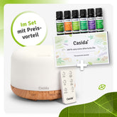 Aroma Diffuser 500 ml mit Fernbedienung & Top 6 Ätherische Öle Set