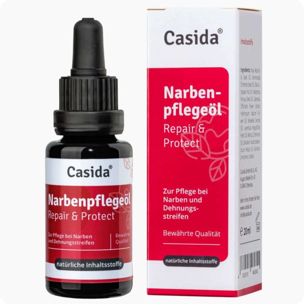 Casida scar care oil Repair & Protect – 20 ml 10086758 PZN pharmacy prevent stretch marks scars naturally