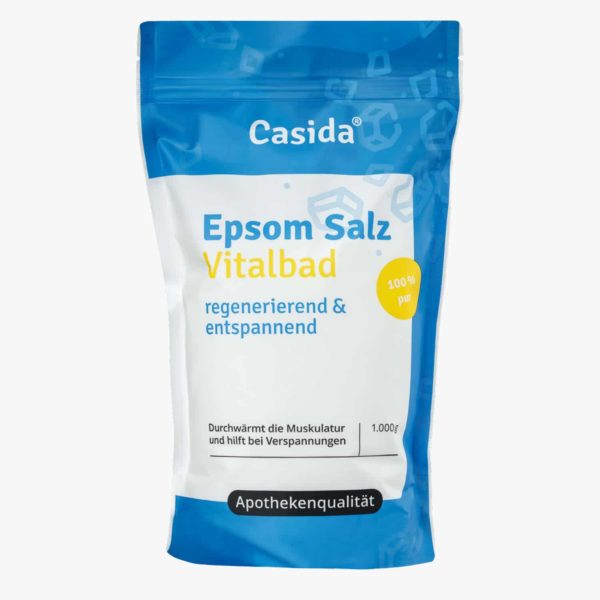 Casida Epsom Salt Vital Bath 1 kg 1110334 PZN pharmacy bitter salt