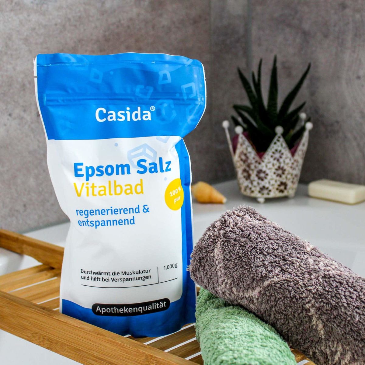Casida Epsom Salt Vital Bath 1 kg 1110334 PZN pharmacy bitter salt