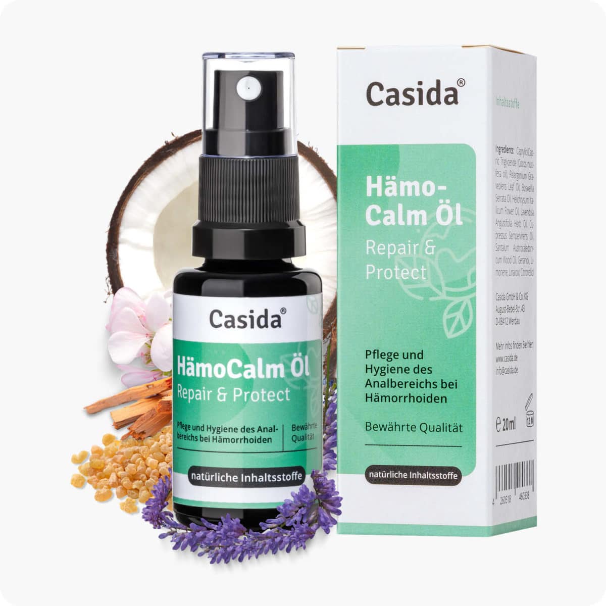 Casida HemoCalm Oil Repair & Protect – 20 ml 10086675 PZN Apotheke hämorrhoiden hämmoritten hemoriden