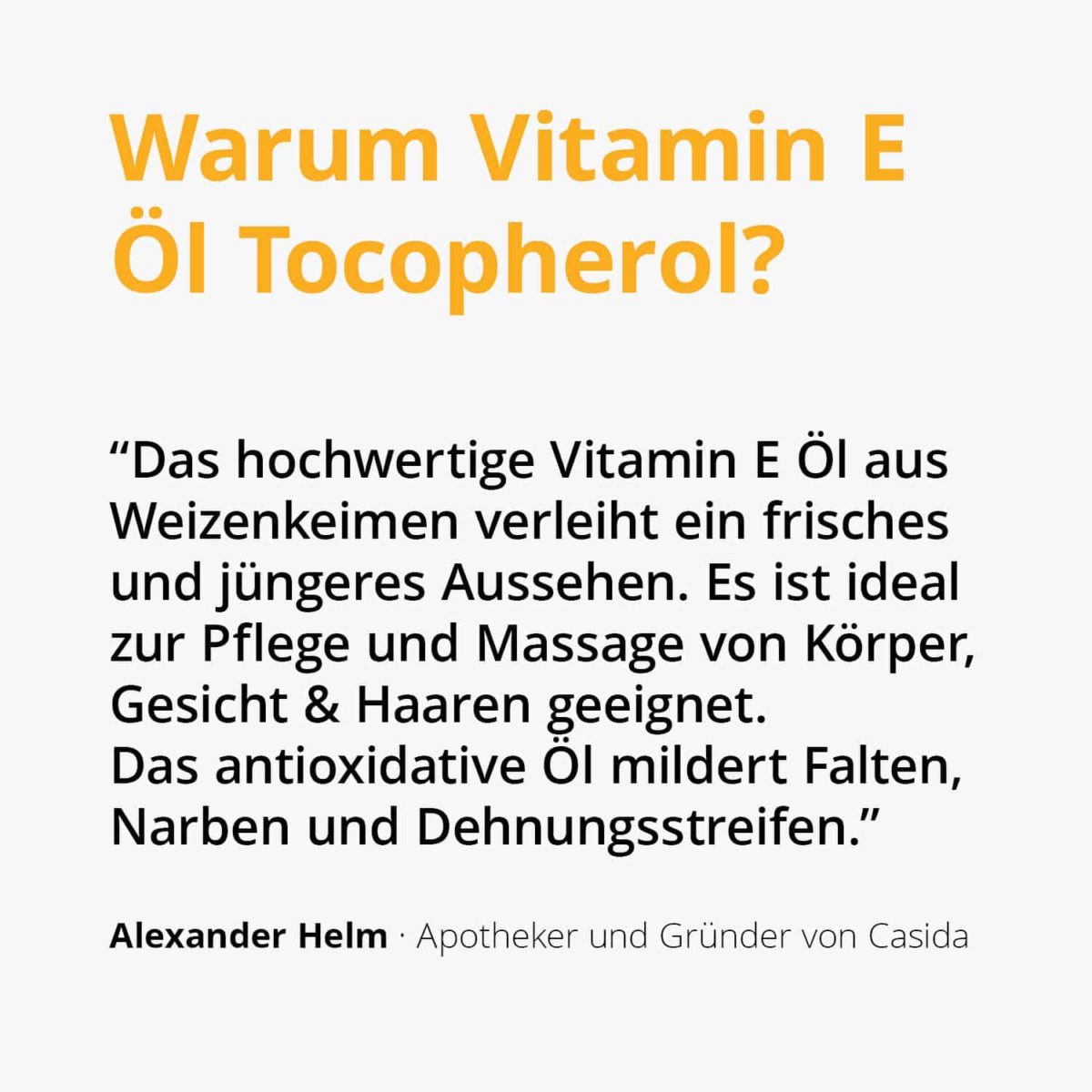 Vitamin E Öl Tocopherol