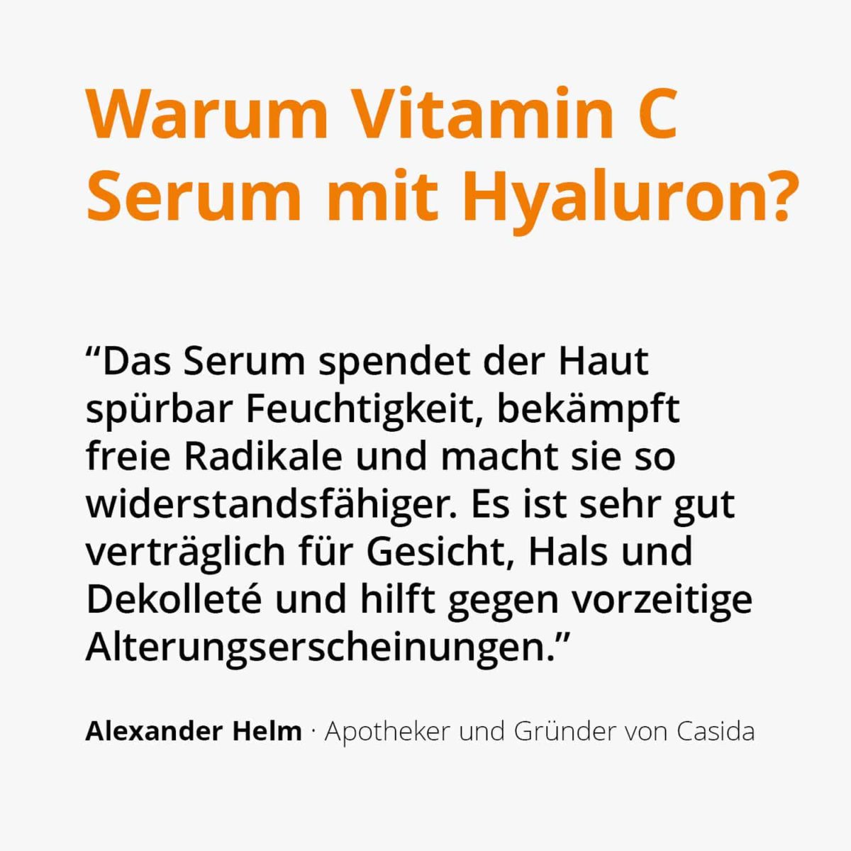 Vitamin C Serum mit Hyaluron