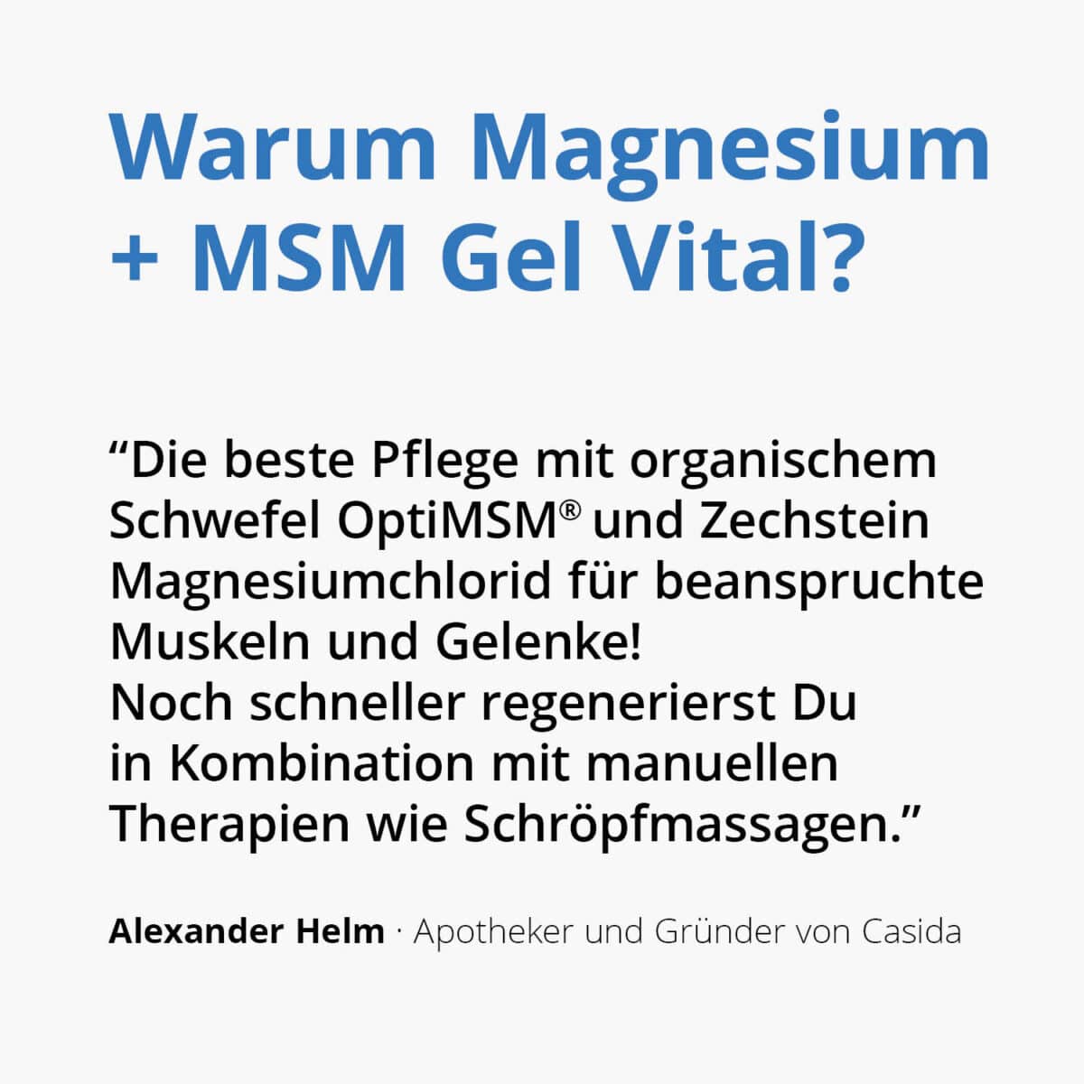 Magnesium + MSM Gel Vital