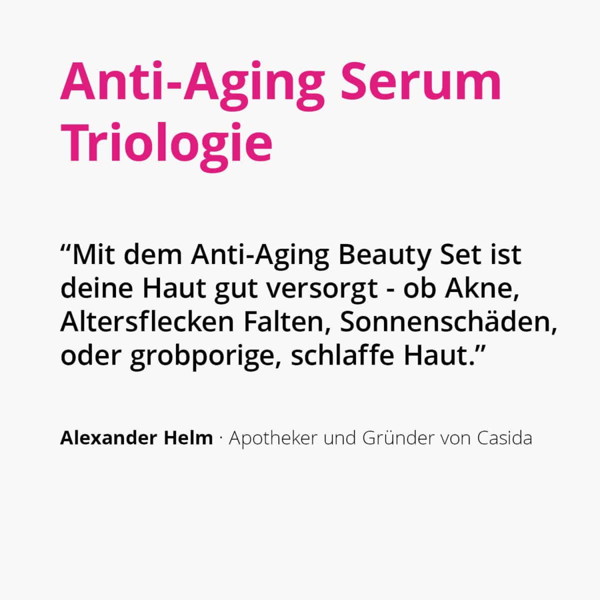 Anti-Aging Serum Beauty Set + GRATIS Deocreme Natural