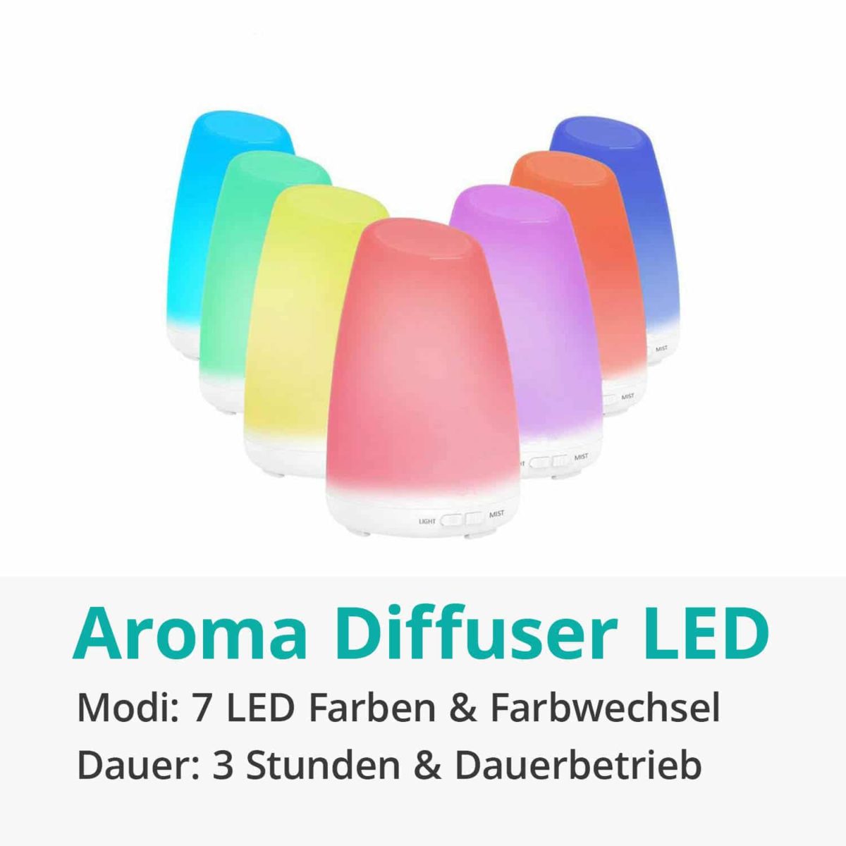 Compact Aroma Diffuser with LED Light
