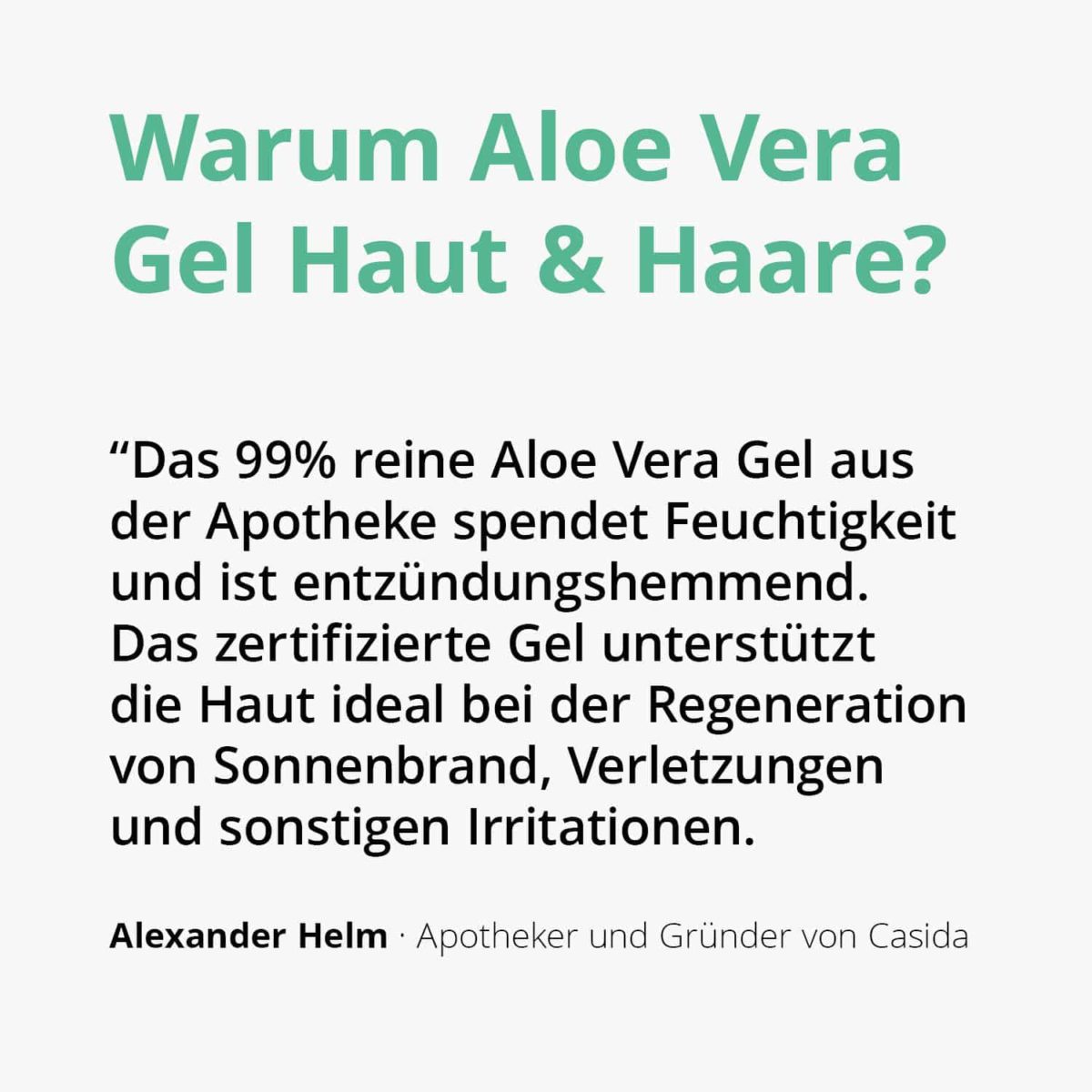 Casida Aloe Vera Gel Haut & Haare 16573212 PZN Apotheke Hautpflege After Sun (2)