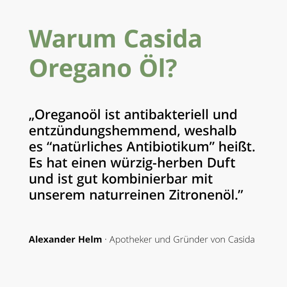 Casida Oregano Oil Origanum vulgare naturrein – 10 ml 16486789 PZN Apotheke ätherische Öle Diffuser Pflanzliches Antibiotika antiviral2