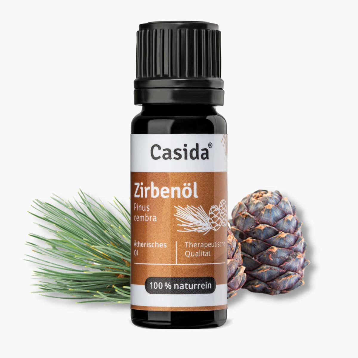 Casida Zirbenöl Pinus cembra naturrein – 10 ml 16486743 PZN Apotheke Zirbelkiefernöl ätherische Öle Diffuser