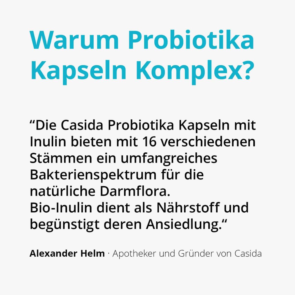 Probiotika Kapseln Komplex mit Inulin