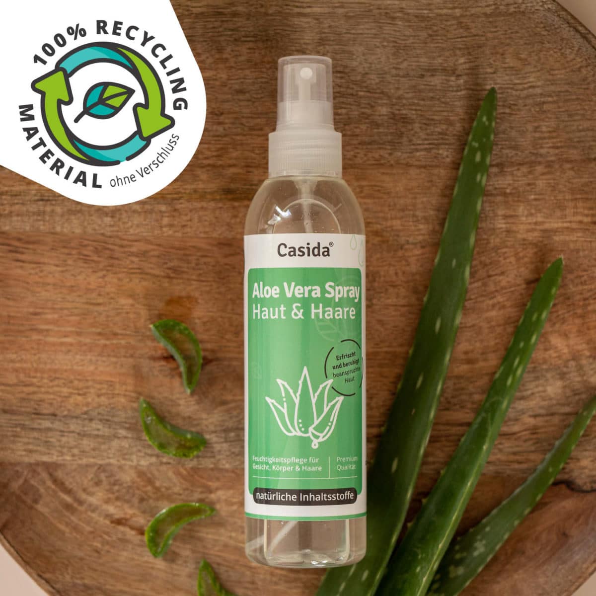 Casida Aloe Vera Spray Skin and Hair 16813047 PZN Apotheke Hautpflege Feuchtigkeitsspendend Sonnenbrand Rasur Hautreizungen3