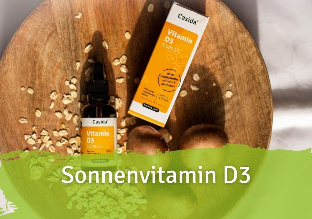 Sonnenvitamin D3 Casida Vitamin D3 Tropfen Öl Vital 5000 I.E. – 50 ml 16672032 PZN Apotheke hochdosiert Immunsystem Magnesium Calcium Aufnahme