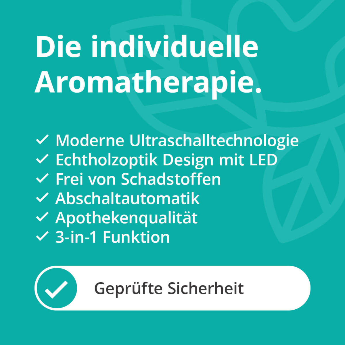 Aroma Diffuser in Holzoptik mit LED
