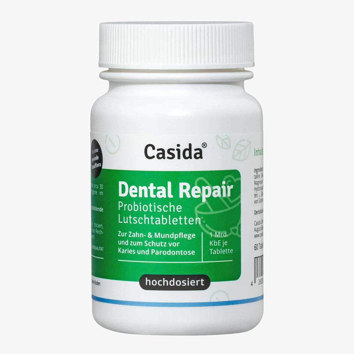 Casida Dental Repair Lozenges  – 60 Stk. 14401553 PZN Apotheke Karies Zahnpflege Parodontose