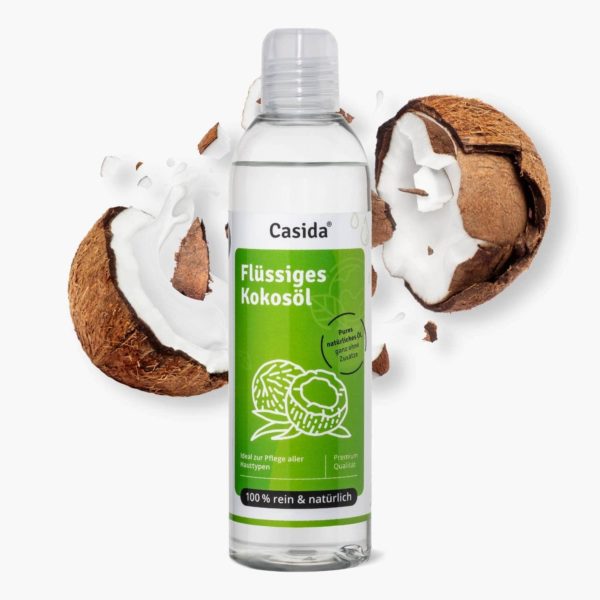 Casida Coconut Oil Fluid pure & natural – 250 ml PZN DE 12870338 PZN AT 4615974 UVP 18,95 € EAN 4260518460031