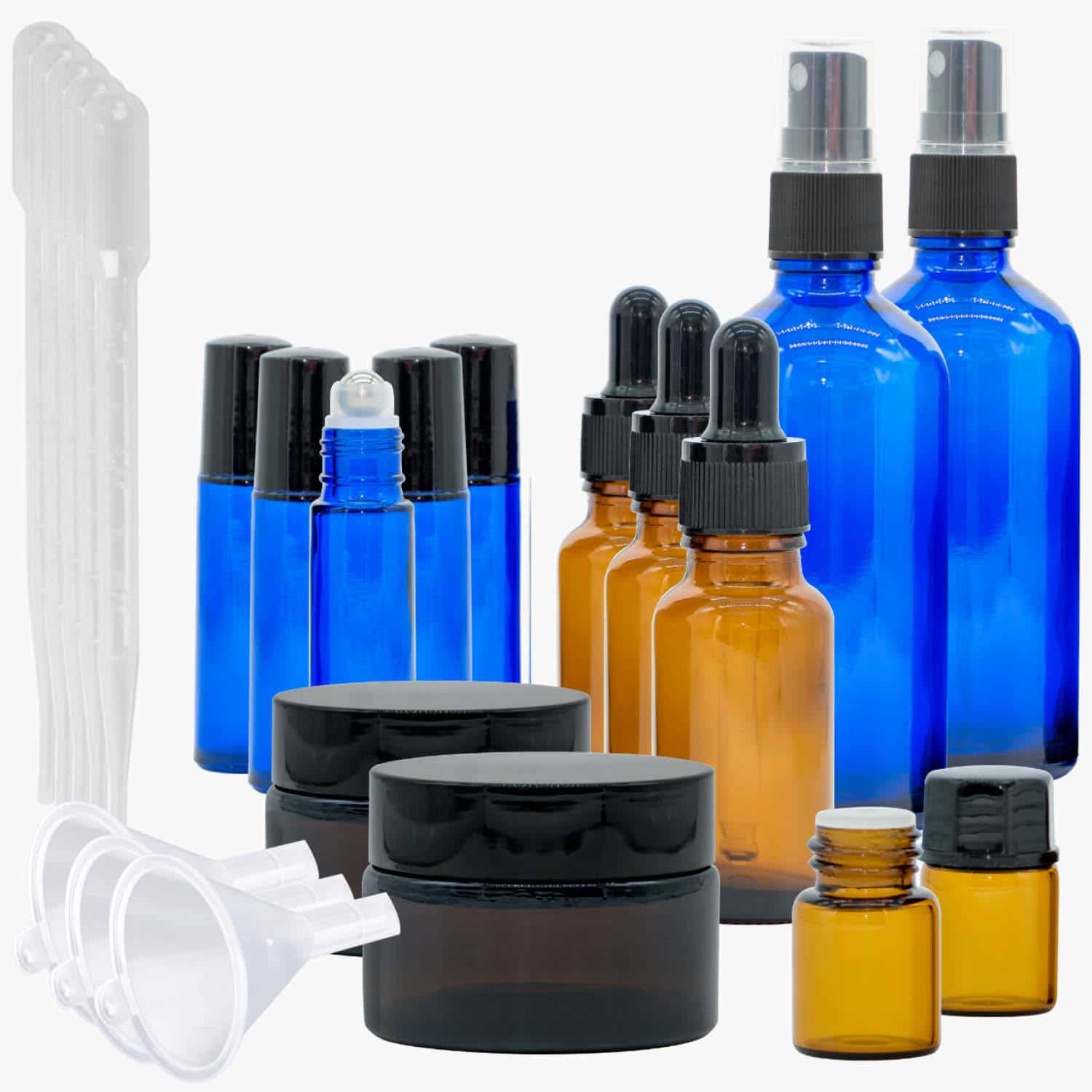 Behälter für ätherische Öle, Goldschmetterling, Parfümflasche,  Duftbehälter, leere nachfüllbare Flaschen